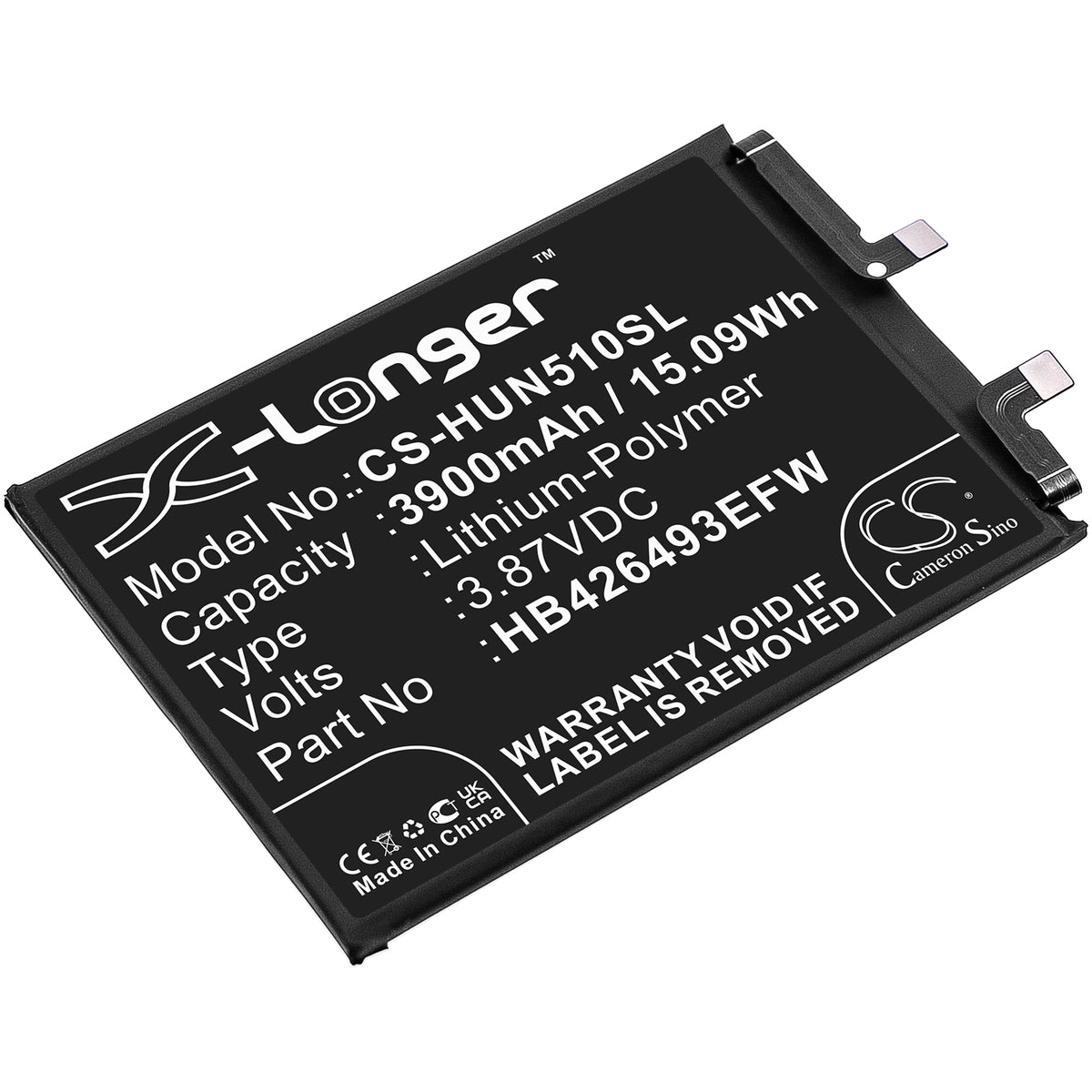 Replacement Battery for Huawei Honor 50 SE – Mobile, SmartPhone – 3900mAh / 3.87V