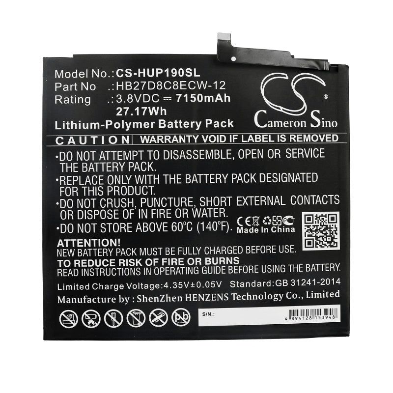 Replacement Battery for Huawei MatePad Pro – Tablet – 7150mAh / 3.8V - image 3