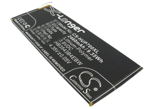 Replacement Battery for Huawei P7 – Mobile, SmartPhone – 2460mAh / 3.8V