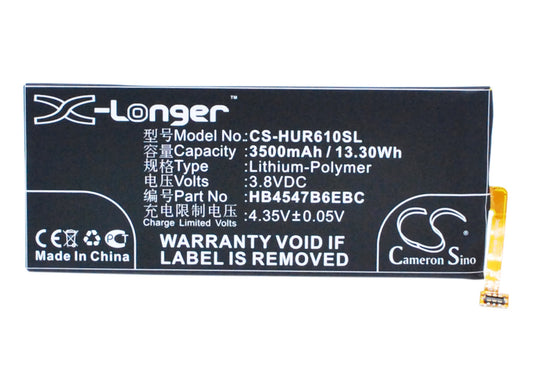 Replacement Battery for Huawei Honor 6 Plus – Mobile, SmartPhone – 3500mAh / 3.8V