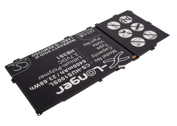 Replacement Battery for Huawei MediaaPad 10FHD – Notebook, Laptop – 6400mAh / 3.7V - image 2