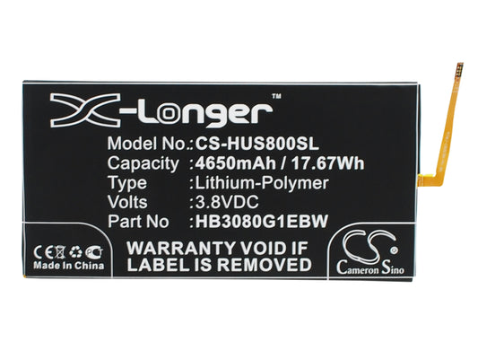 Replacement Battery for Huawei Mediapad M1 8.0 – Tablet – 4650mAh / 3.8V - image 1