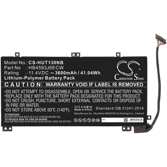 Replacement Battery for Huawei MateBook 13 – Notebook, Laptop – 3600mAh / 11.4V - image 3