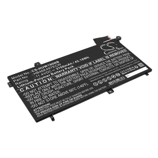 Replacement Battery for Huawei MateBook D – Notebook, Laptop – 3700mAh / 11.4V