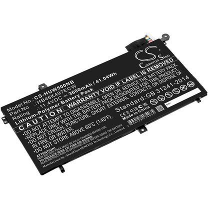 Replacement Battery for Huawei MateBook D – Notebook, Laptop – 3600mAh / 11.4V - image 1