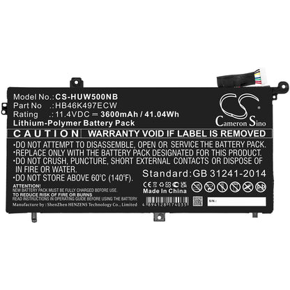 Replacement Battery for Huawei MateBook D – Notebook, Laptop – 3600mAh / 11.4V - image 3