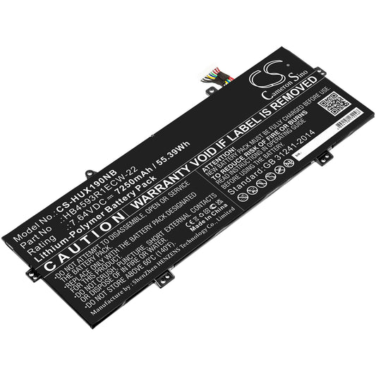 Replacement Battery for Huawei MateBook X Pro 2020 – Notebook, Laptop – 7250mAh / 7.64V
