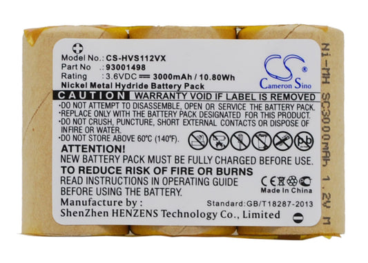 Replacement Battery for Hoover S1120 – Vacuum – 3000mAh / 3.6V