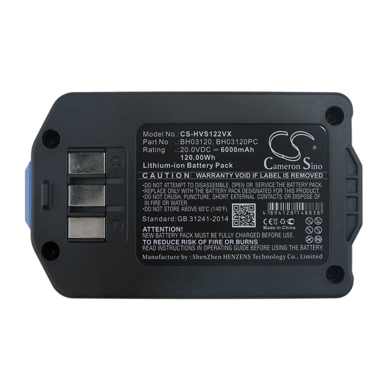Replacement Battery for Hoover Air Cordless 2-in-1 Deluxe Stick – Vacuum – 6000mAh / 20V