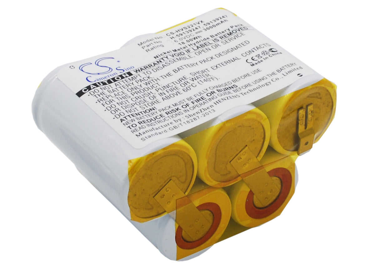 Replacement Battery for Hoover S2211 – Vacuum – 3000mAh / 6V
