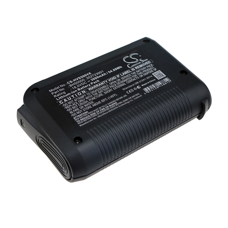 Replacement Battery for Hoover Platinum Stick – Vacuum – 3000mAh / 18V