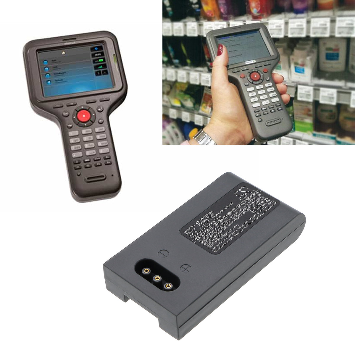 Replacement Battery for Hoft & Wessel HW19200 – Barcode Scanner – 1800mAh / 3.7V