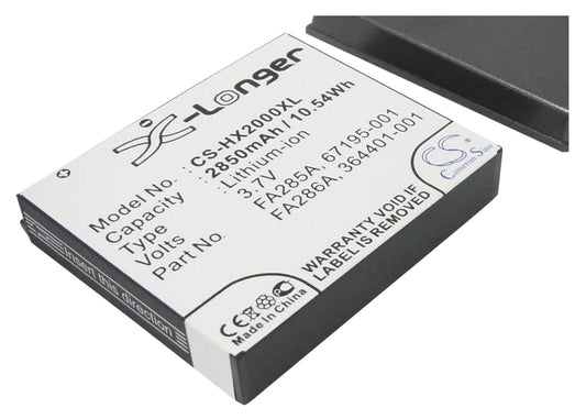 Replacement Battery for HP iPAQ hx2000 – PDA, Pocket PC – 2850mAh / 3.7V