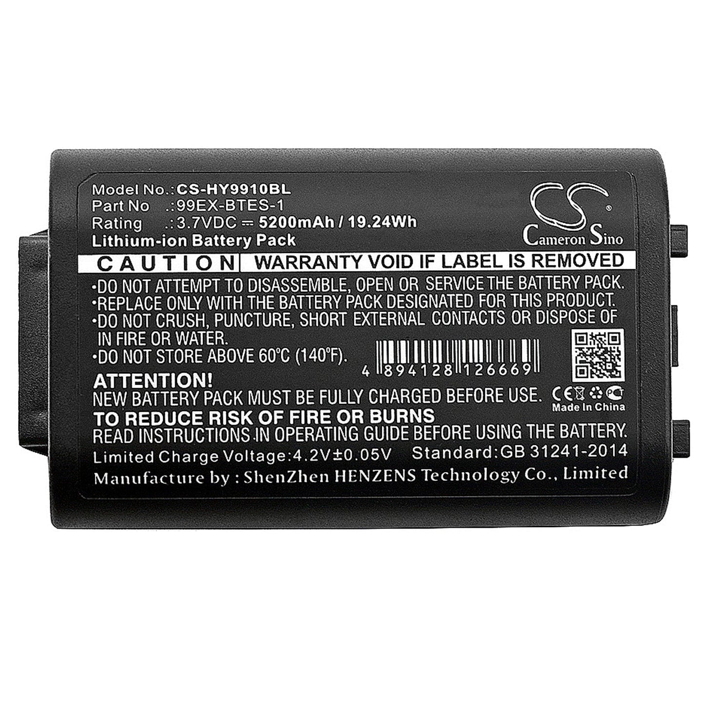 Replacement Battery for Dolphin  99EX – Barcode Scanner – 5200mAh / 19.24Wh / 3.7V