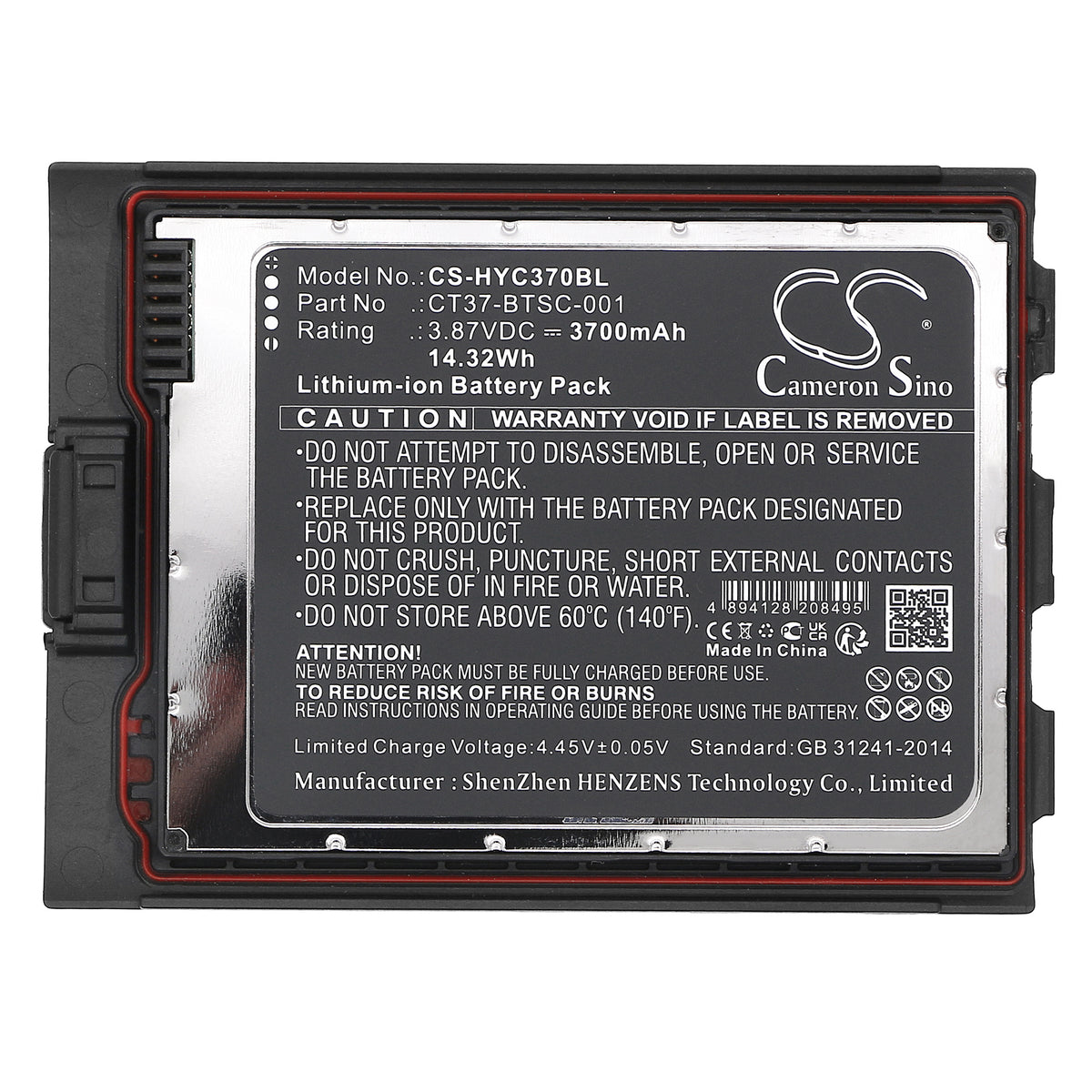 Replacement Battery for Honeywell CT30 XP Mobile Computer – Barcode Scanner – 3700mAh / 3.87V