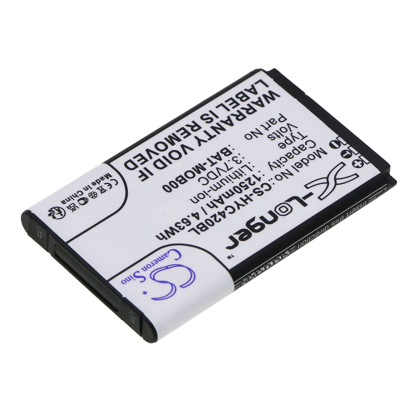 Replacement Battery for Honeywell Captuvo SL22 – Barcode Scanner – 1250mAh / 3.7V - image 2
