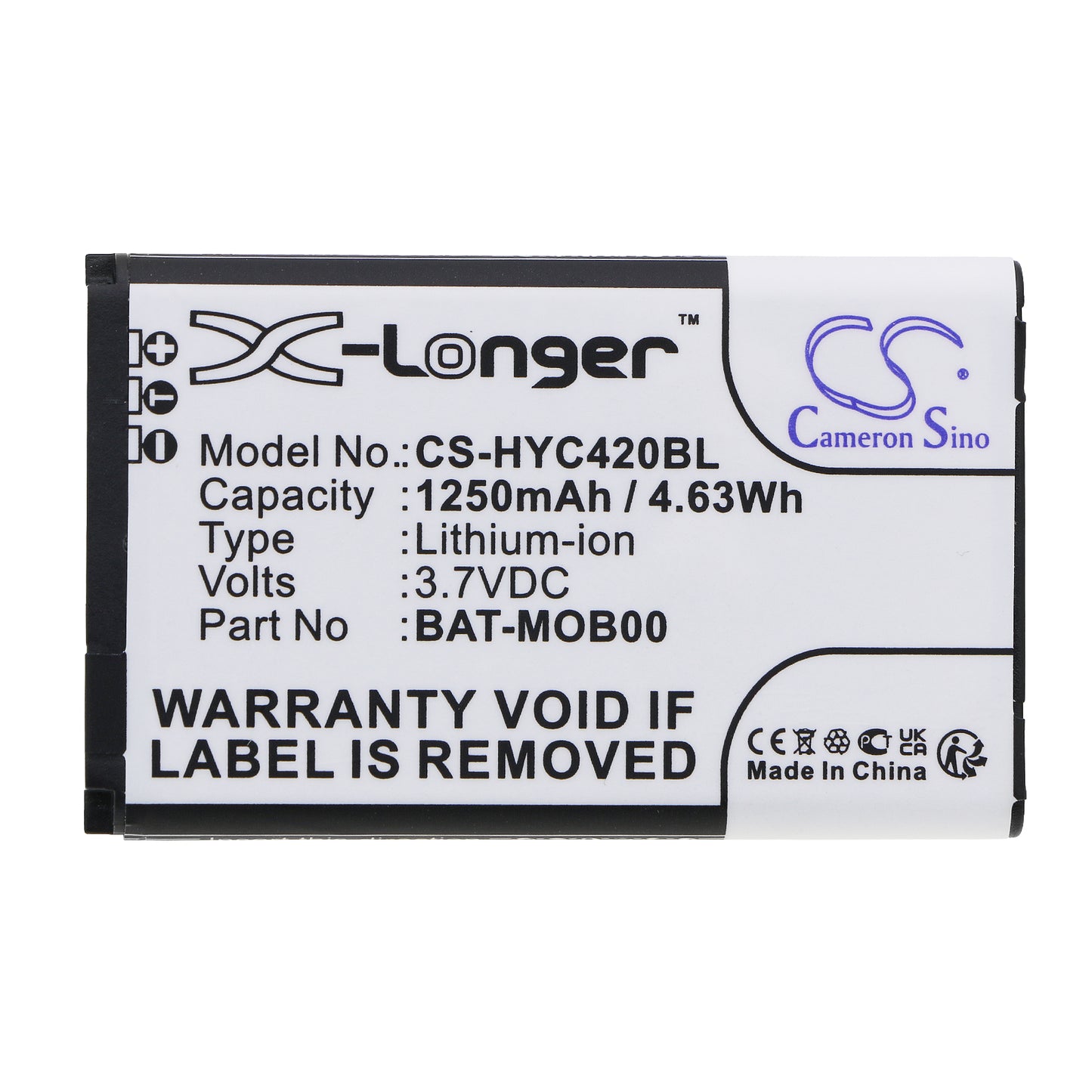 Replacement Battery for Honeywell Captuvo SL22 – Barcode Scanner – 1250mAh / 3.7V - image 3