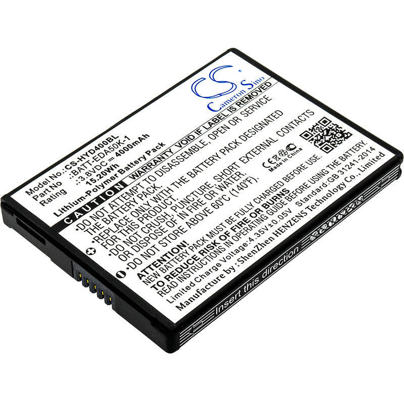 Replacement Battery for Honeywell  EDA50 – Barcode Scanner – 4000mAh / 15.20Wh / 3.8V