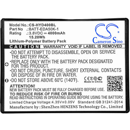 Replacement Battery for Honeywell Scanpal EDA50K – Barcode Scanner – 4000mAh / 3.8V