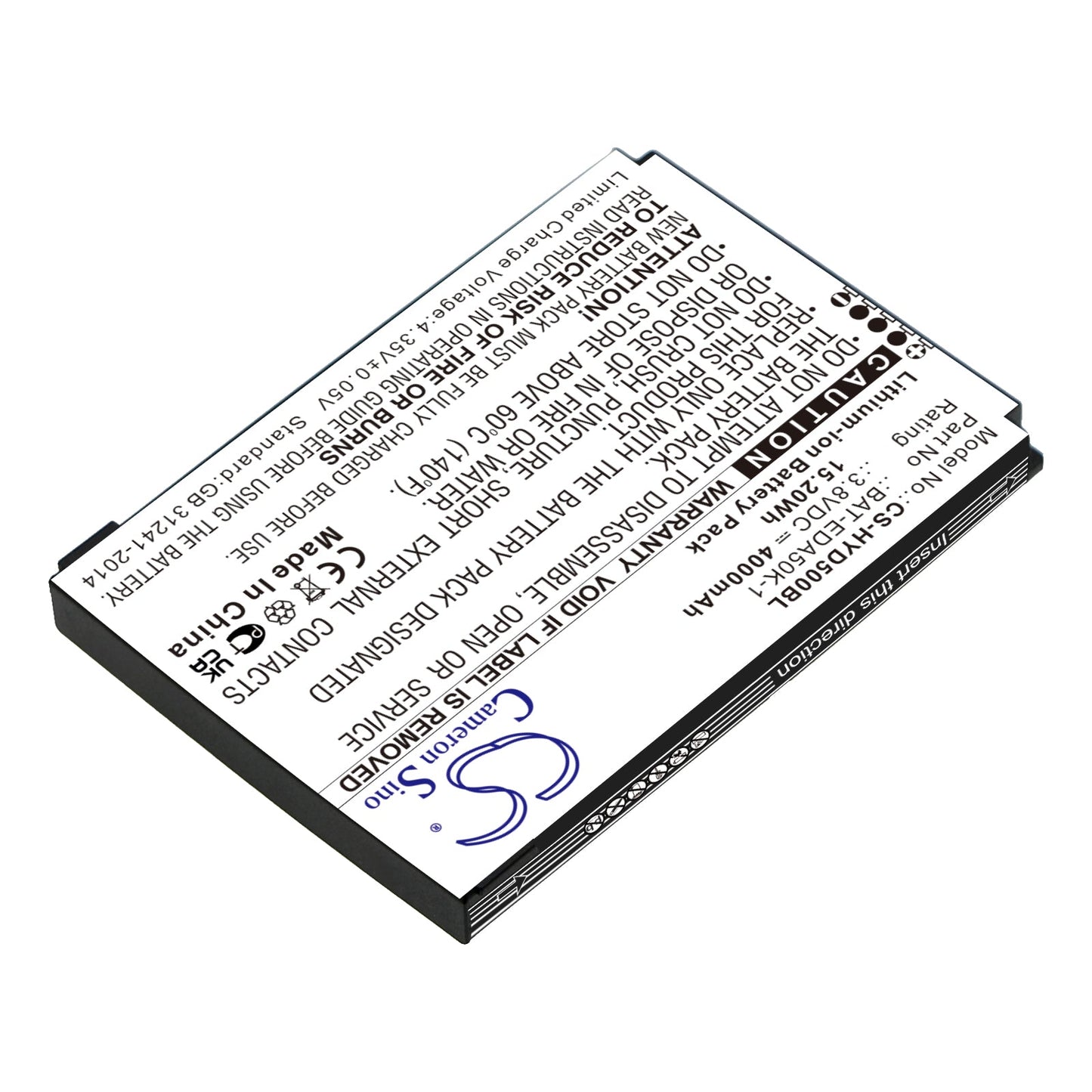 Replacement Battery for Honeywell  EDA50K – Barcode Scanner – 4000mAh / 15.20Wh / 3.8V