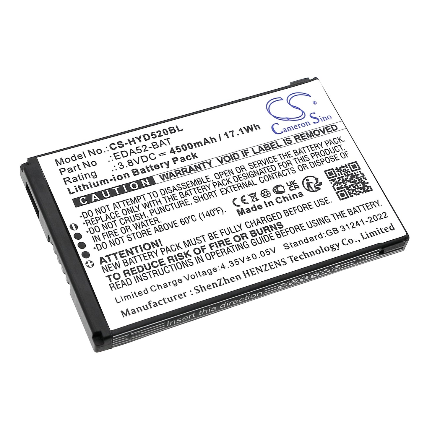 Replacement Battery for Honeywell  ScanPal EDA52 – Barcode Scanner – 4500mAh / 17.1Wh / 3.8V