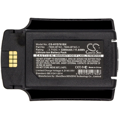 Replacement Battery for Dolphin | Honeywell 7600 – Barcode Scanner – 3200mAh / 3.7V - image 3