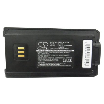 Replacement Battery for Hytera PD7 PD785, PD785G – 2000mAh / 14.80Wh