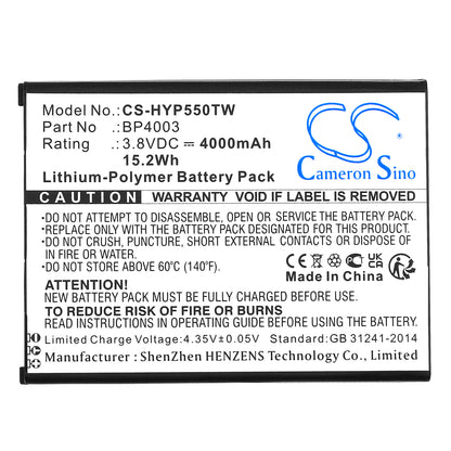 Replacement Battery for Hytera PCN550 – Two-Way Radio – 4000mAh / 3.8V - image 3