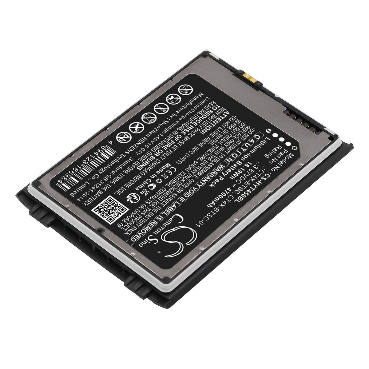 Replacement Battery for Honeywell CT47 – Barcode Scanner – 4700mAh / 3.87V