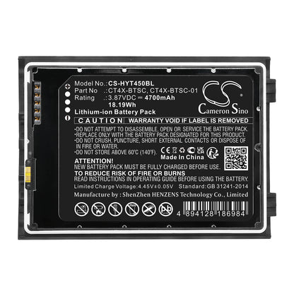 Replacement Battery for Honeywell CT47 – Barcode Scanner – 4700mAh / 3.87V