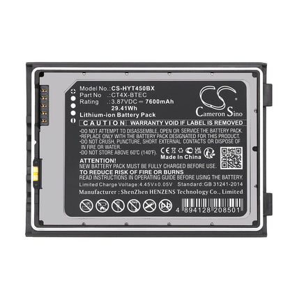 Replacement Battery for Honeywell  CT45 – Barcode Scanner – 7600mAh / 29.41Wh / 3.87V