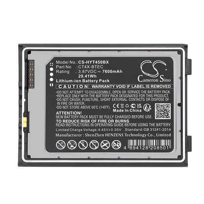 Replacement Battery for Honeywell CT47 – Barcode Scanner – 7600mAh / 3.87V