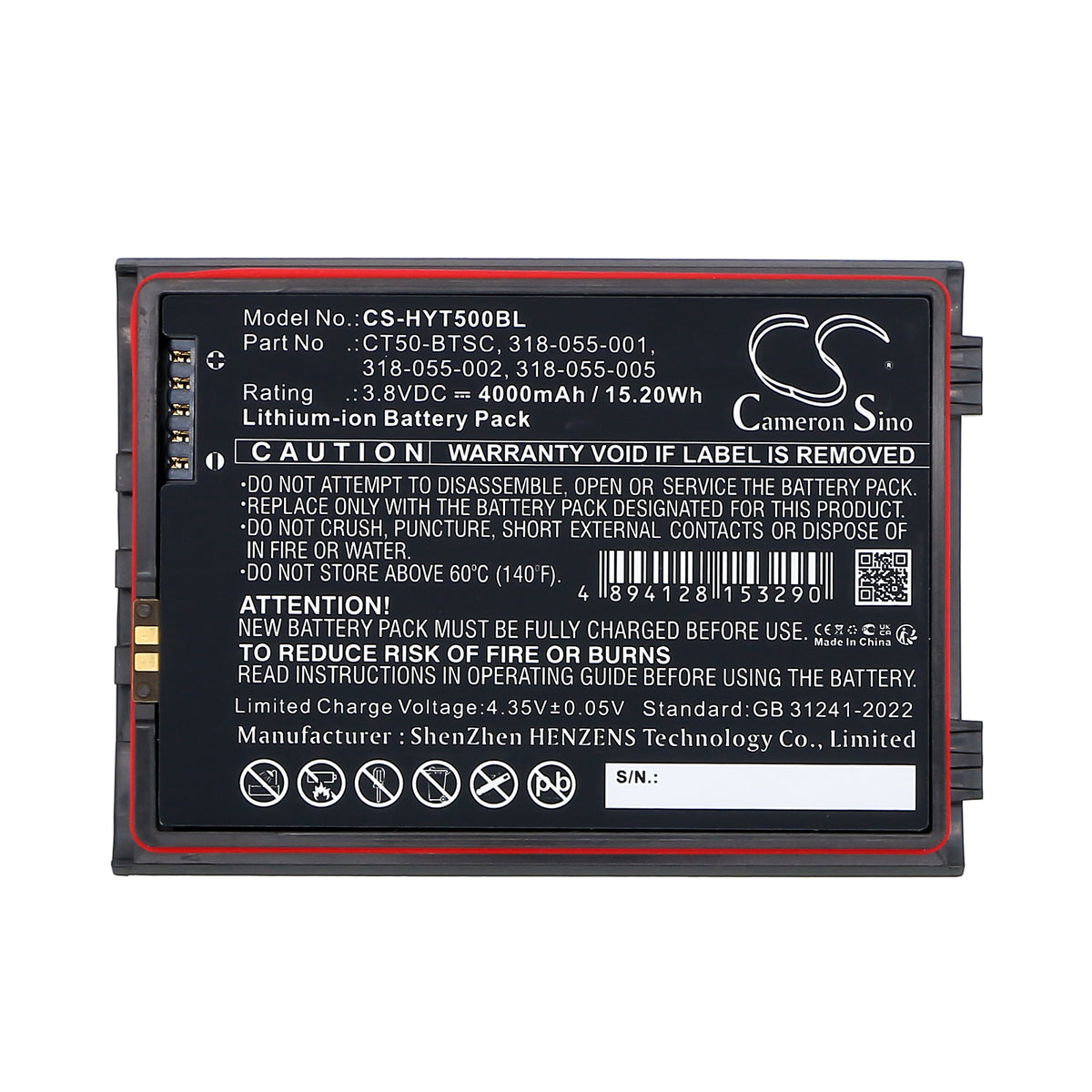 Replacement Battery for Honeywell | Dolphin CT40 – Barcode Scanner – 4000mAh / 3.8V