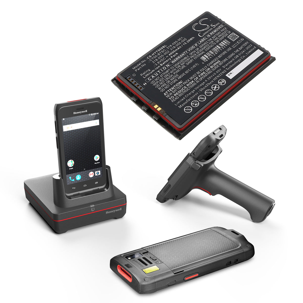 Replacement Battery for Honeywell | Dolphin CT40 – Barcode Scanner – 4000mAh / 3.8V