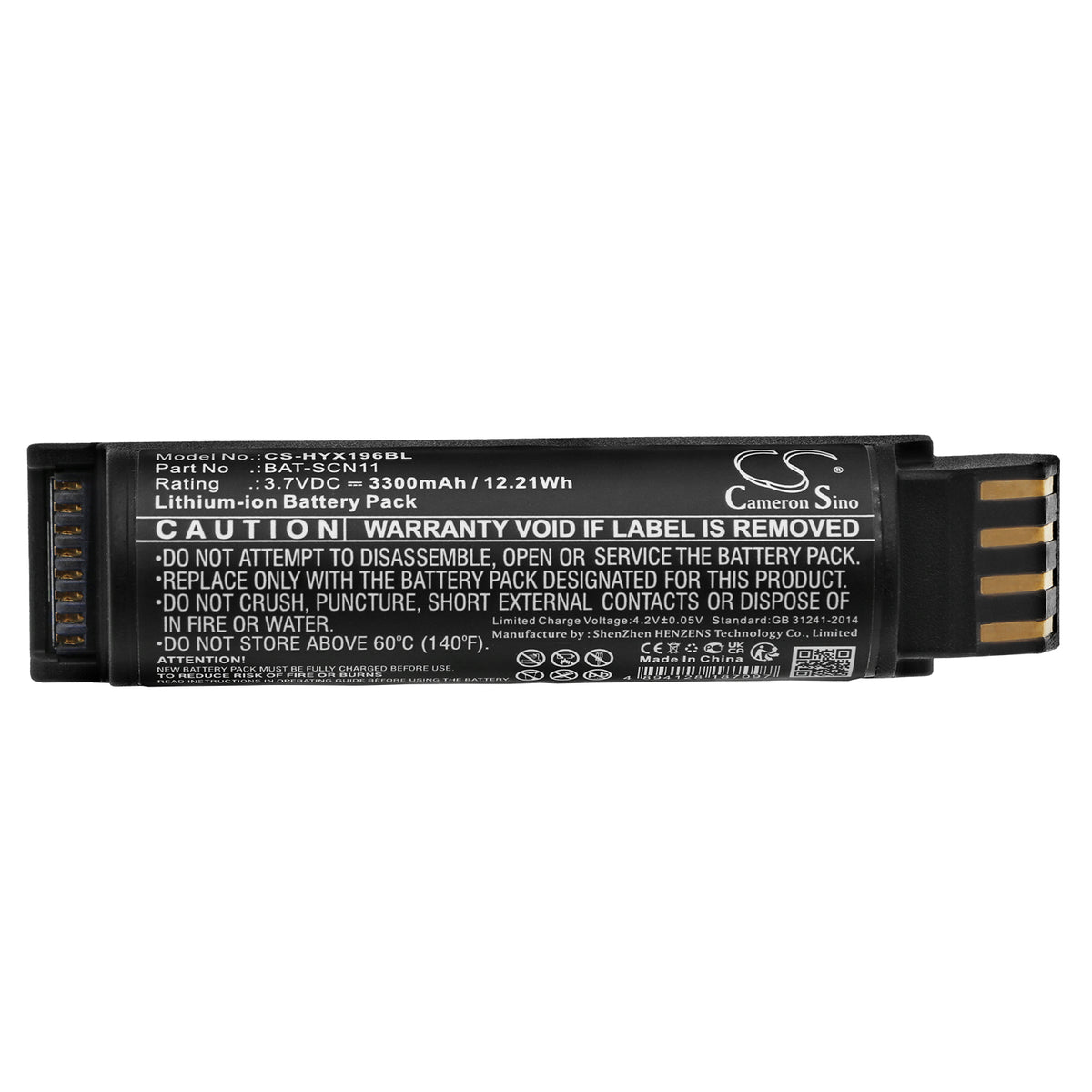 Replacement Battery for Honeywell Xenon Ultra 1960 – Barcode Scanner – 3300mAh / 3.7V