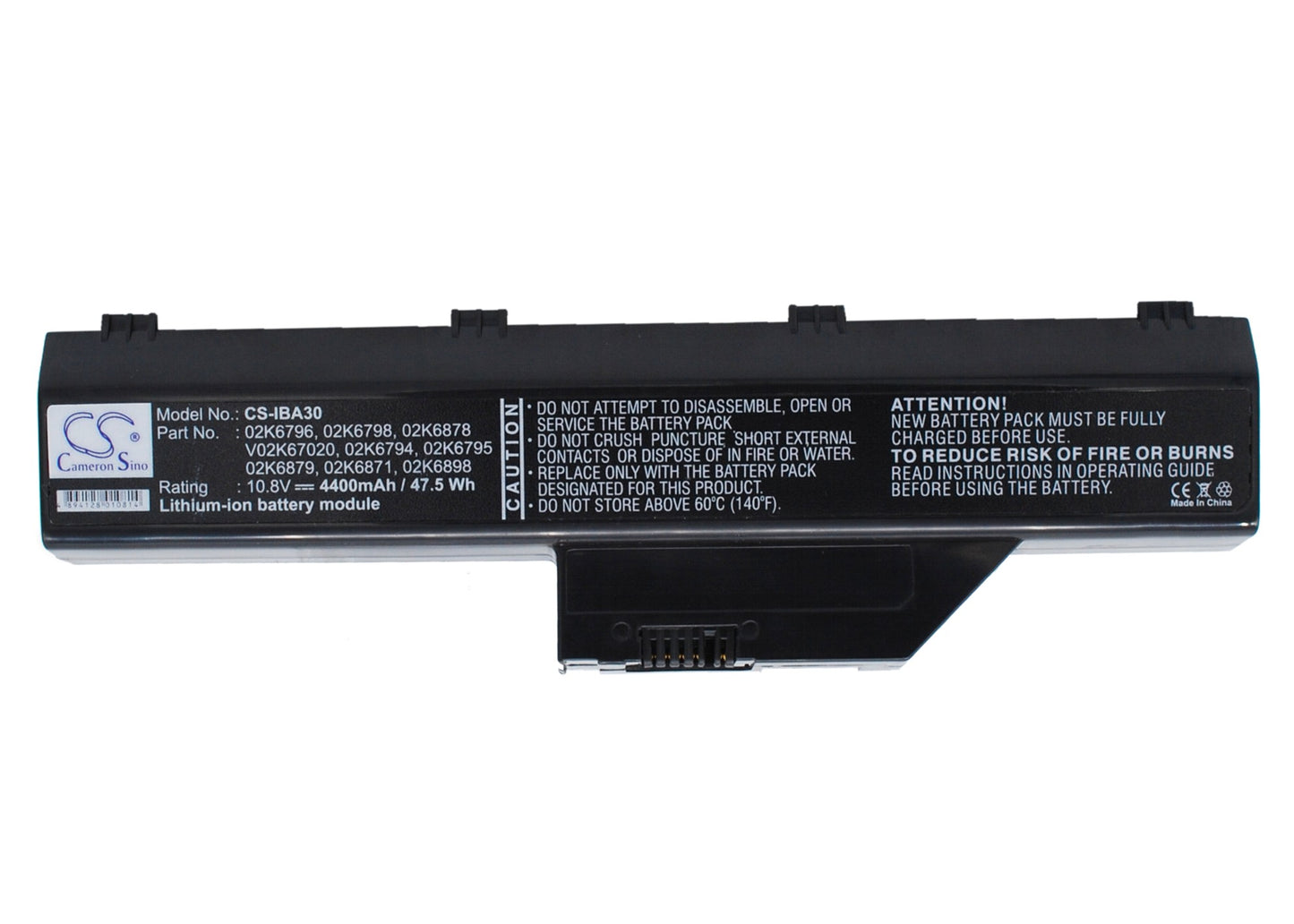 Replacement Battery for IBM ThinkPad A30 – Notebook, Laptop – 4400mAh / 10.8V - image 1