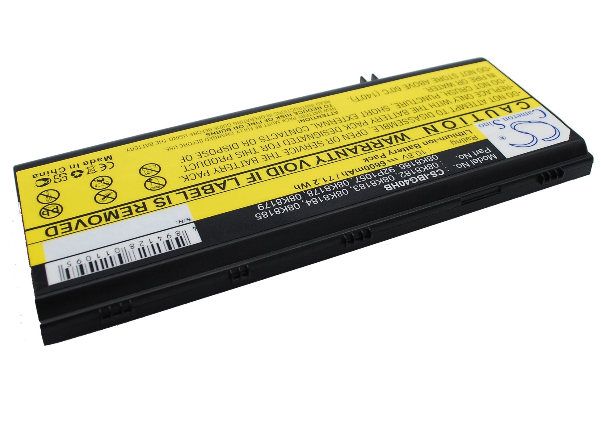 Replacement Battery for IBM Thinkpad G40 – Notebook, Laptop – 6600mAh / 10.8V - image 1