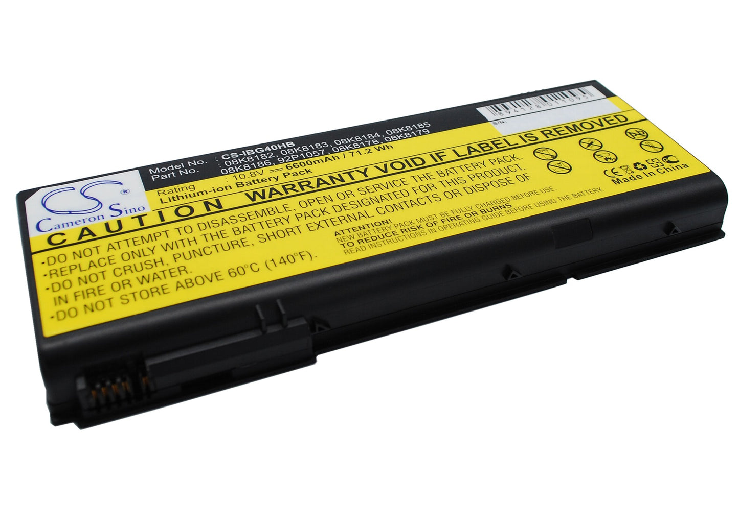 Replacement Battery for IBM Thinkpad G40 – Notebook, Laptop – 6600mAh / 10.8V - image 2