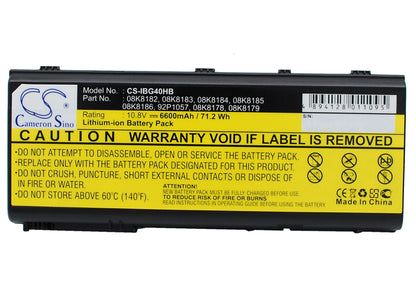 Replacement Battery for IBM Thinkpad G40 – Notebook, Laptop – 6600mAh / 10.8V - image 5