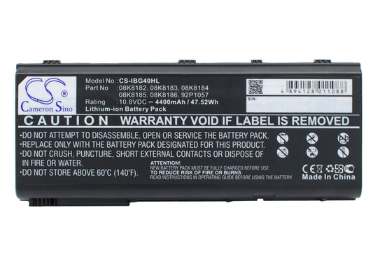 Replacement Battery for IBM ThinkPad G40 – Notebook, Laptop – 4400mAh / 10.8V - image 1