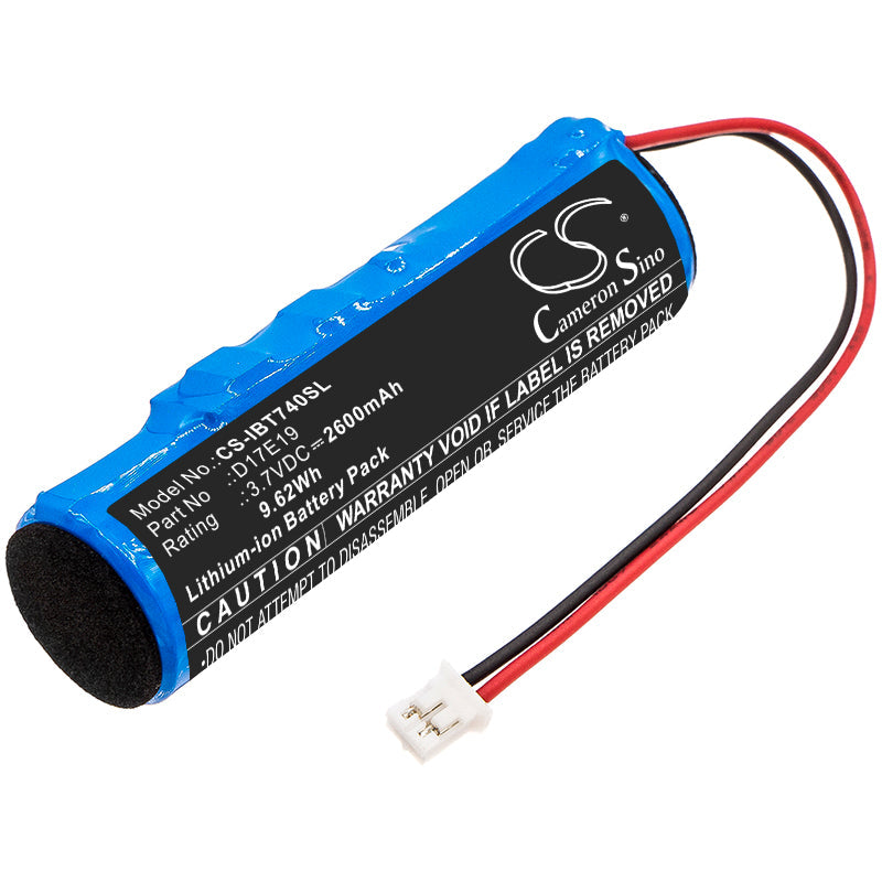 Replacement Battery for iHome  iBT74 – Speaker – 2600mAh / 9.62Wh / 3.7V