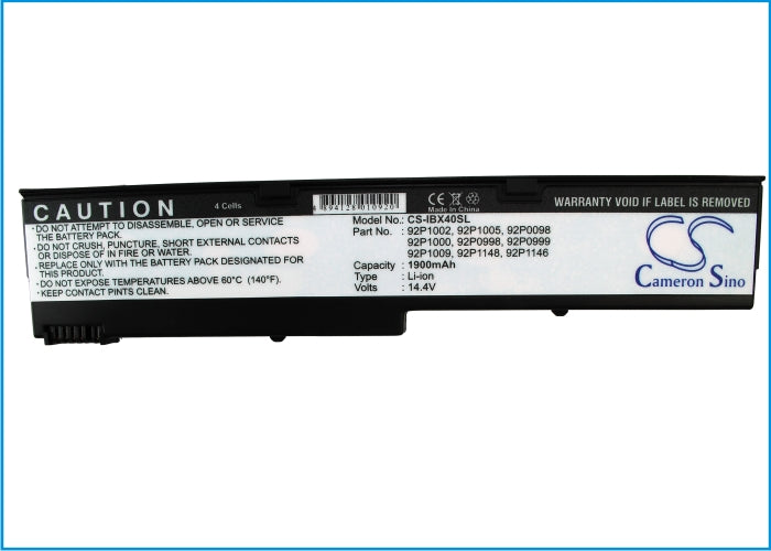 Replacement Battery for IBM Thinkpad X40 – Notebook, Laptop – 1900mAh / 14.4V - image 5