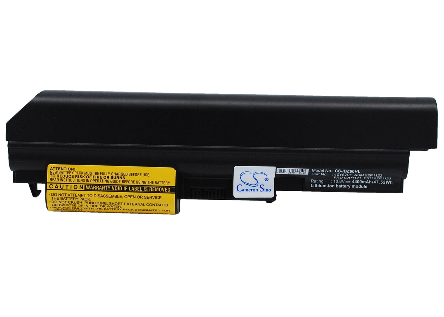 Replacement Battery for IBM  ThinkPad Z60t – Notebook, Laptop – 4400mAh / 10.8V