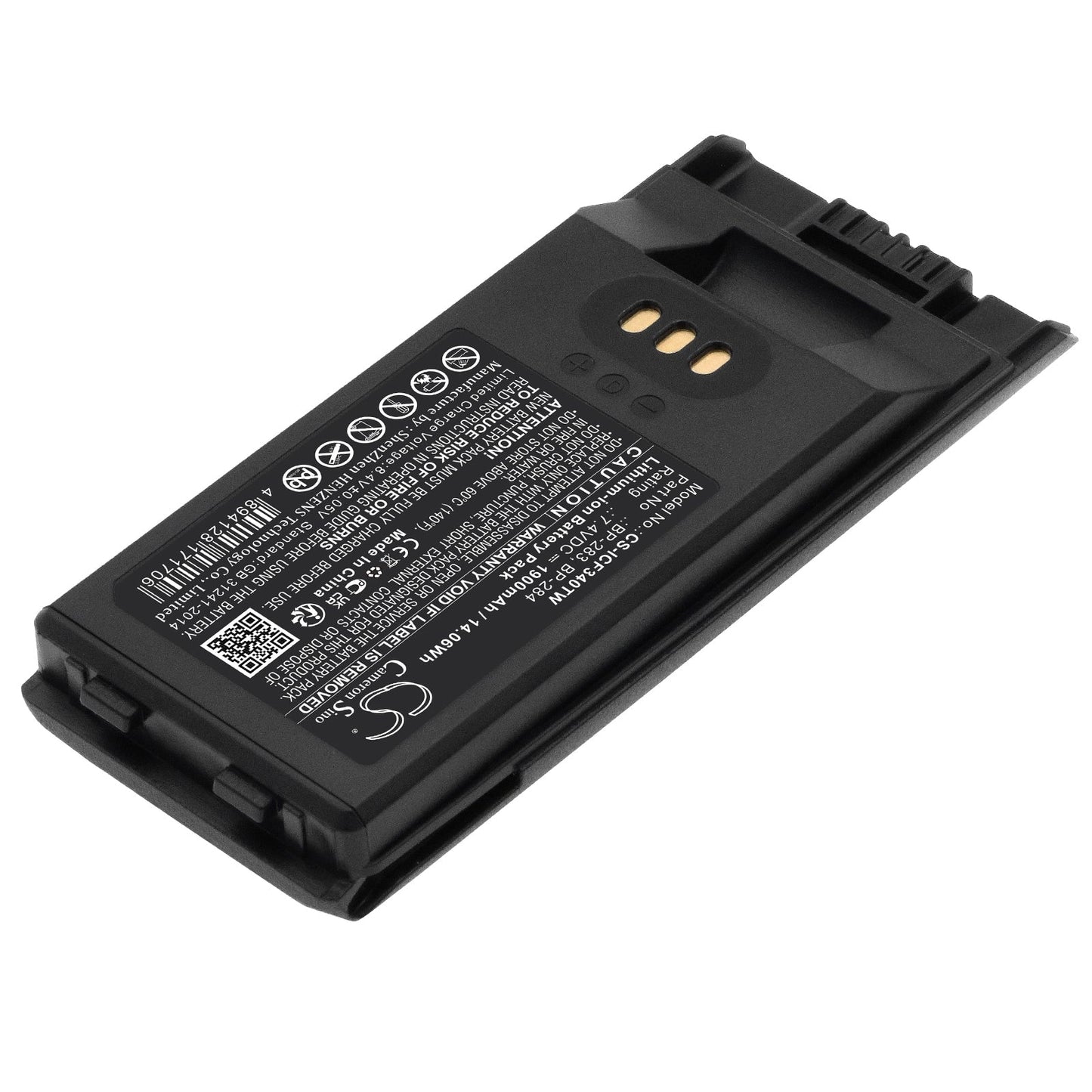 Replacement Battery for Icom  IC-F3400 – Two-Way Radio – 1900mAh / 14.06Wh / 7.4V