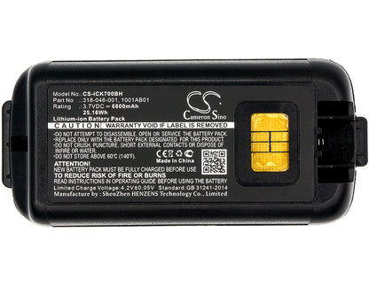 Replacement Battery for Intermec CK70 – Barcode Scanner – 6800mAh / 3.7V - image 3