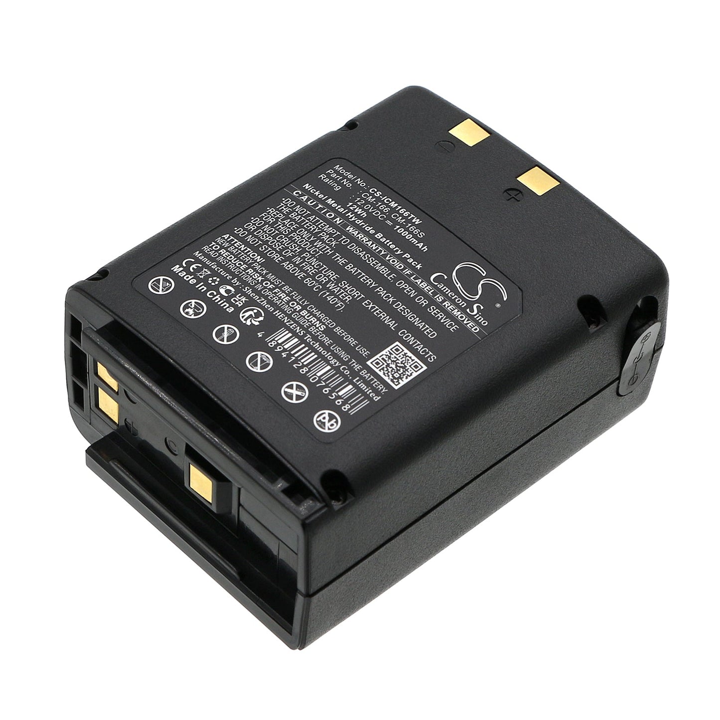 Replacement Battery for Icom  IC-A22 – Two-Way Radio – 1000mAh / 12.00Wh / 12.0V