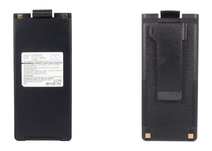 Replacement Battery for ICOM  IC-3FX – Two-Way Radio – 1800mAh / 17.28Wh / 9.6V