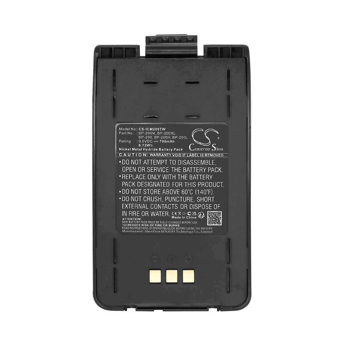 Replacement Battery for Icom IC-A5 – Two-Way Radio – 700mAh / 9.6V