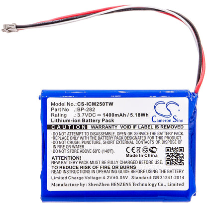 Replacement Battery for Icom IC-M25 – Two-Way Radio – 1400mAh / 3.7V - image 3