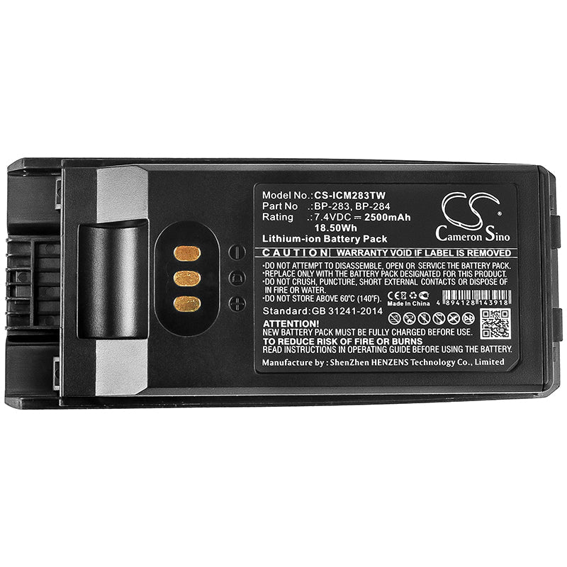 Replacement Battery for Icom  IC-F3400 – Two-Way Radio – 2500mAh / 18.50Wh / 7.4V